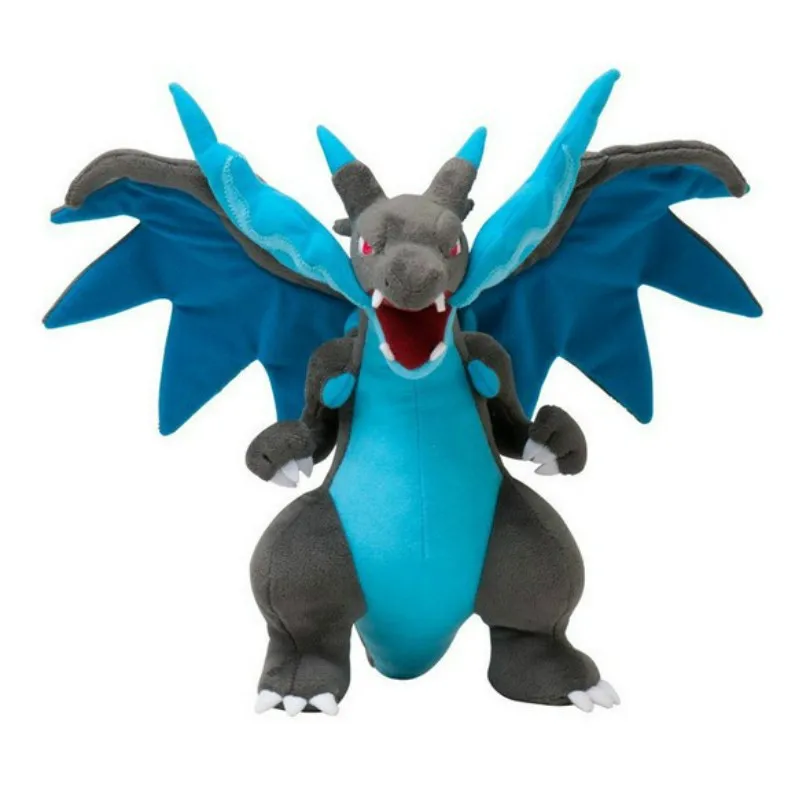 

10'' 25cm Pikachu Mega Charizard X Plush Toy Animal Soft Stuffed Dolls For Children Gift