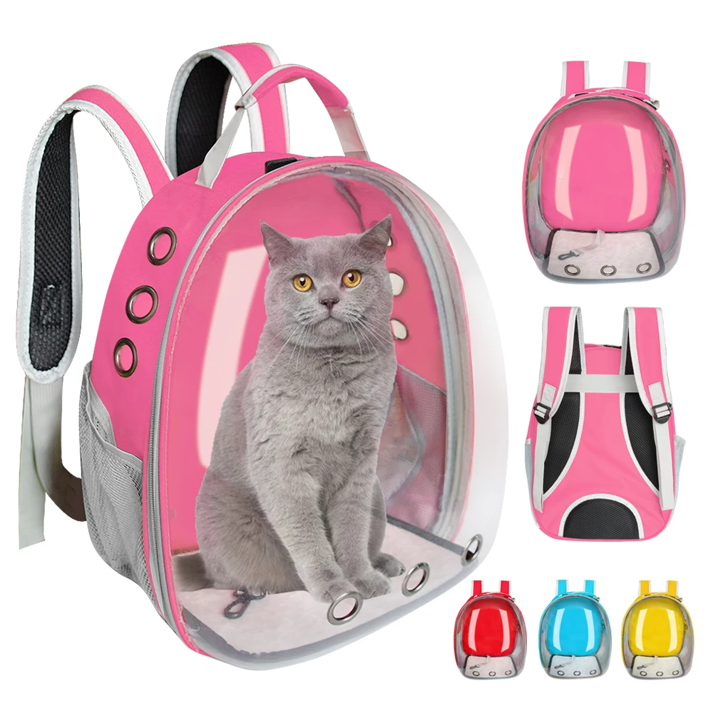 

Breathable Cat Carrier Puppy Kitten Carrier Transparent Space Cat Backback Portable Capsule Bag For Cats Window Astronaut Bag
