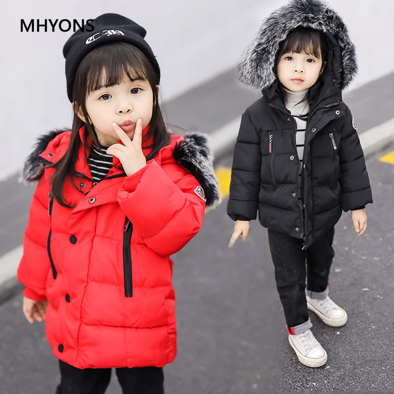 

2019 Girls Boys Coats Warm Down Jackets Winter Down Jacket For Children's Clothing New Snow Wear Kids Outerwear Chidlren Coats