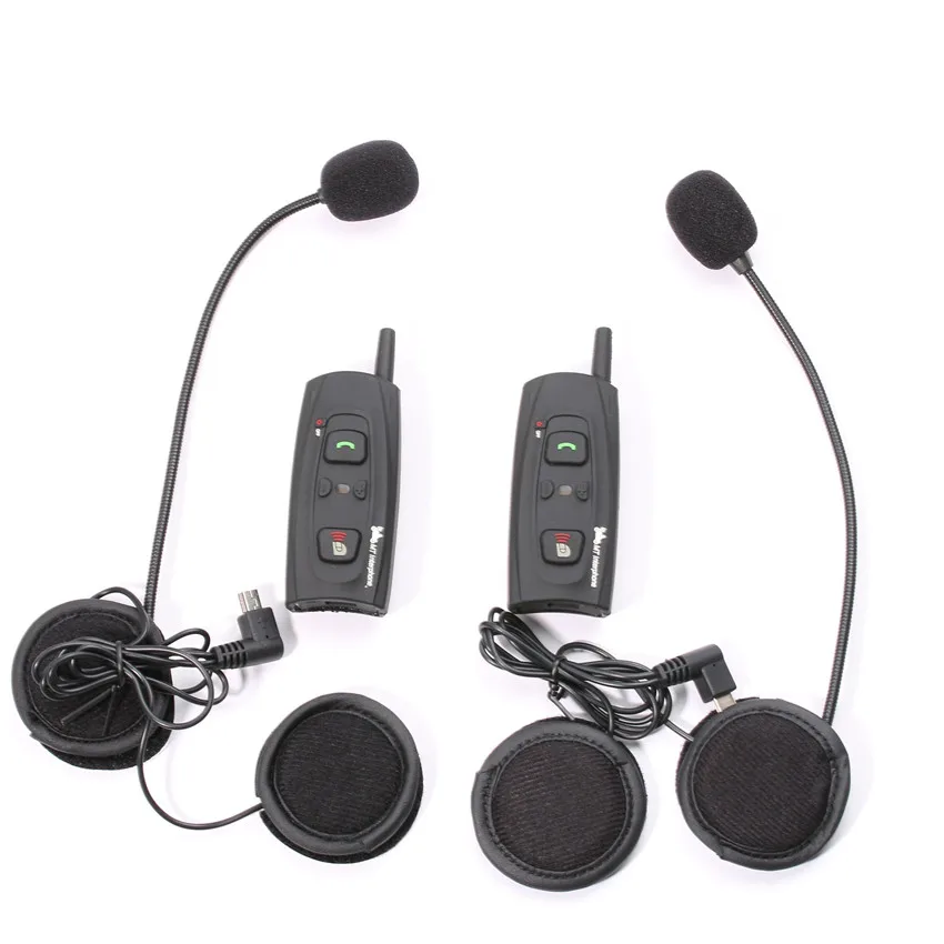Беспроводная Bluetooth гарнитура для мотоциклетного шлема 2 шт. V2 1200 м|Наушники