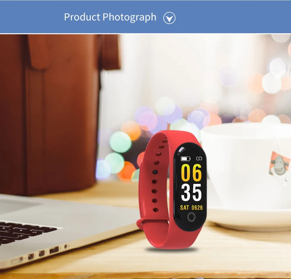 Timethinker M30 смарт-браслет Фитнес браслет-измеритель пульса устройство слежения за кровяным давлением монитор сна PK для xiao Mi Band 3
