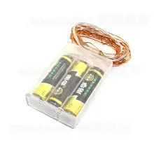 6 м 3 шт.* 2 м 10LED/м белый красные, синие зеленый, желтый, фиолетовый розовый RGB Гирлянды светодиодные огни Рождество свет 3* AA батареи свет