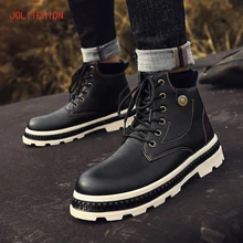 Зимние мужские повседневные ботинки; уличные кроссовки; полуботинки martin; zapatillas hombre; Высококачественная кожаная мужская обувь; chaussure homme