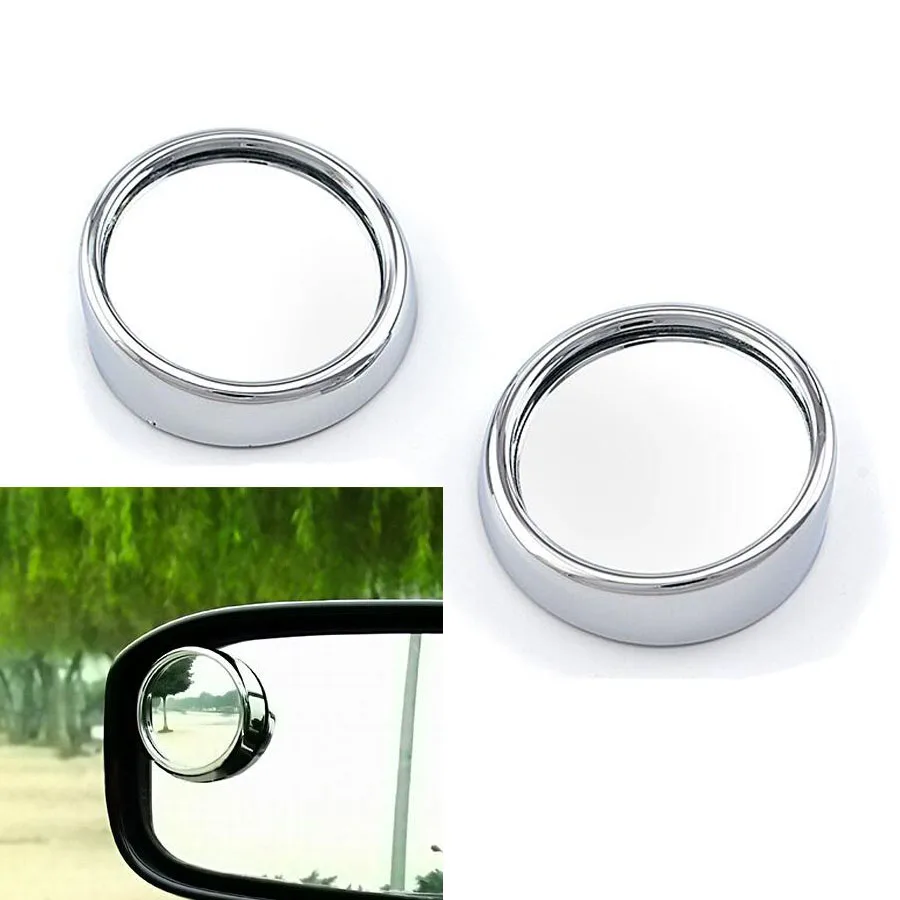 1Pair Auto Side 360 Wide Angle Round Convex Mirror Car Vehicle Blind