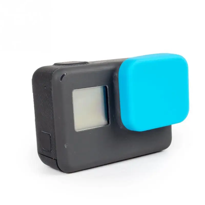 1 шт. для Go Pro Hero 5/6 чехол для объектива для GoPro Hero 5/6 серебристый черный выпуск аксессуары для камеры мягкое кремниевое наружное покрытие - Цвет: blue
