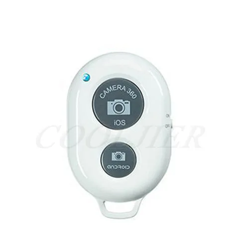 COOLJIER кнопка спуска затвора адаптер управления фотографией дистанционная Кнопка Bluetooth для селфи телефона камеры - Color: White