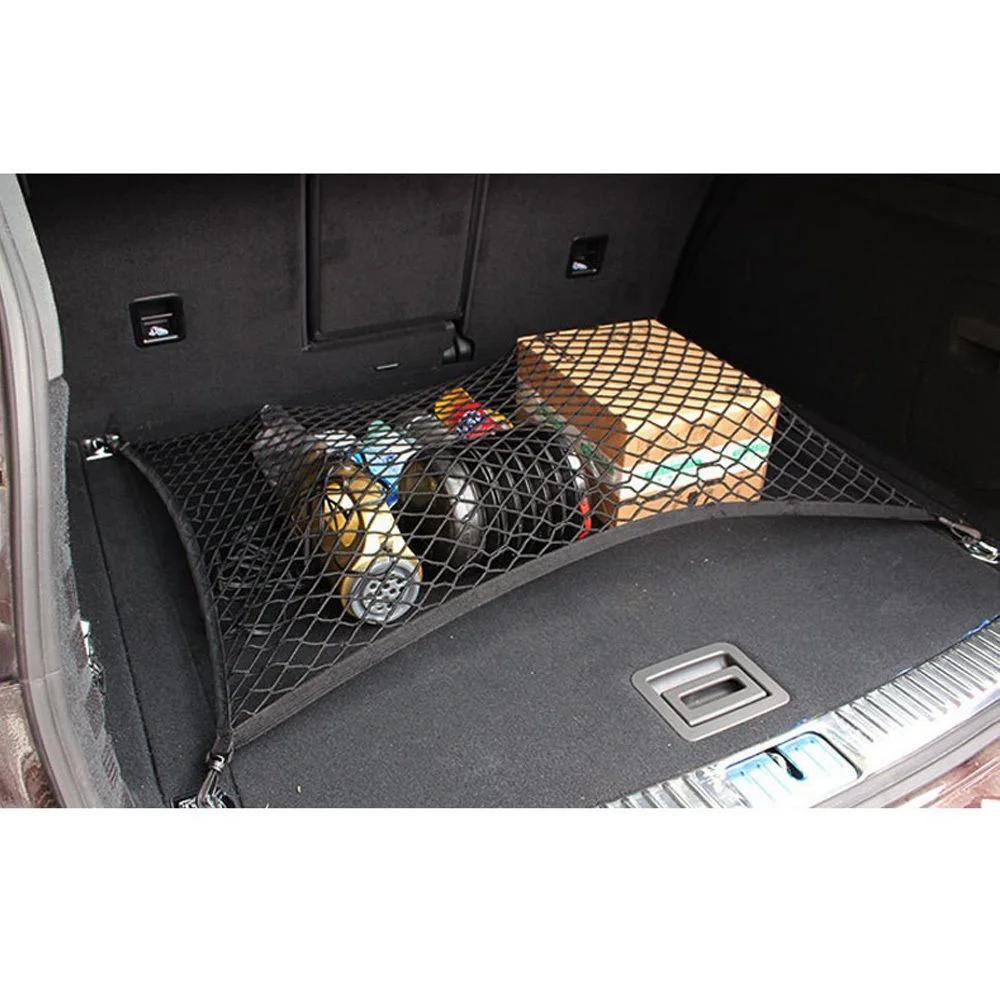 Car Trunk Nets Bag with Hooks Automobiles Back Seat Organizer Storage