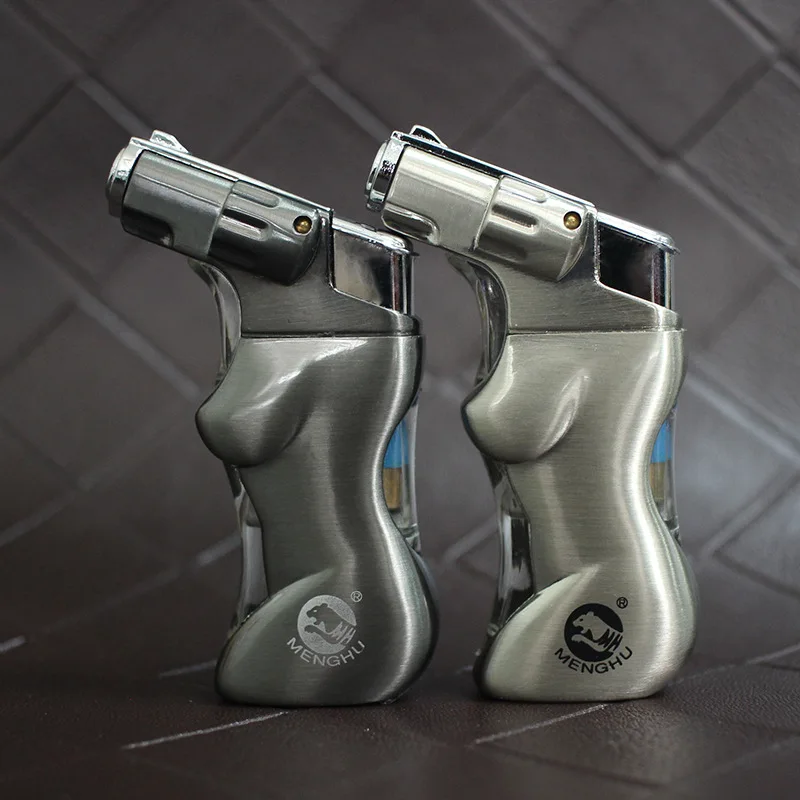 Spray Gun Lighter Jet Torch Turbo Lighter Cigar Pipe Lighter Butane LED