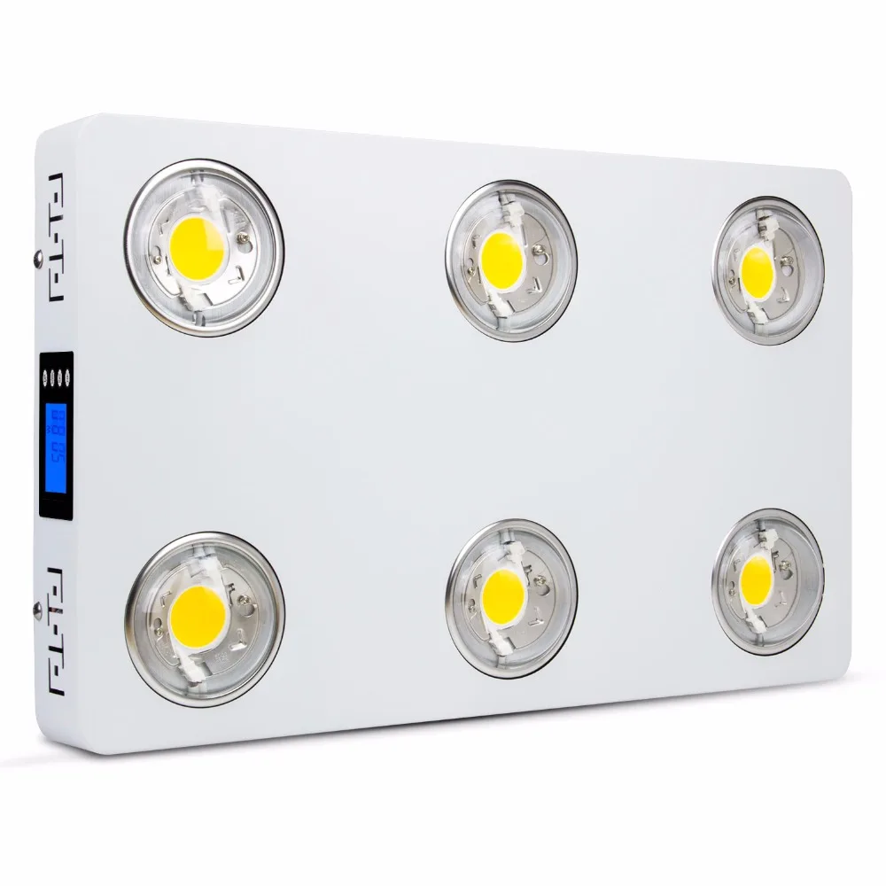 

LED Plant Grow Light Full Spectrum Dimmable CREE COB CXB3590-X6 II 600W 72000LM = HPS 1000W for Indoor Plant Growth Lighting