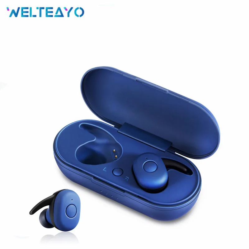 

TWS Bluetooth Earphone V5.0 True Wireless Earbuds Stereo IPX5 Waterproof Headphone with Mic for Smartphone iOS Android Headset