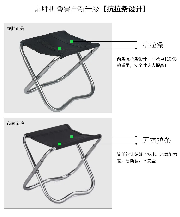 Поезд складной стул ультра легкий алюминиевый сплав складной стул для путешествий портативный рыбалка стул для барбекю табурет