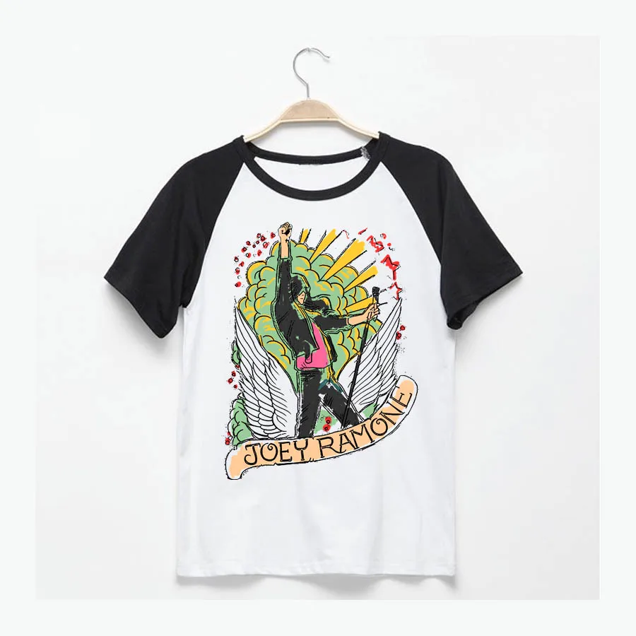 

Joey Ramone the Ramones punk fashion raglan sleeves t shirts