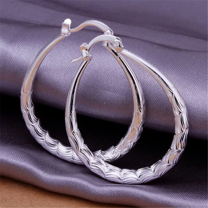 Gold Silver Fashion Metallic Color Metal Earrings 925 Wedding For Lady Women Wedding Gift