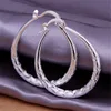 Boucles d'oreilles couleur argent pour femmes, bijoux de mariage, couleur or, bijoux à la mode, de haute qualité, prix usine, E295 ► Photo 2/6