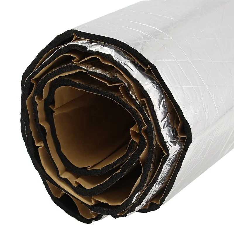 140 cm x 100 cm Auto Haube Motor Firewall Wärme Matte Deadener Sound Isolierung Trittschalldämmung Material Aluminium Folie Aufkleber