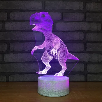 

Bursting Pattern Dinosaur 3d Night Light Creative Energy Saving Led 3d Light Fixtur Illusion Luminaria De Mesa Usb Led Kids Lamp