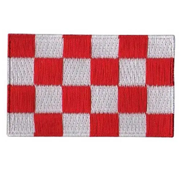 

Norrd Brabant Embroidery Patches Personalized Clothing Labels Twill with Flat Broder and Iron On Backing Accept Custom MOQ50pcs