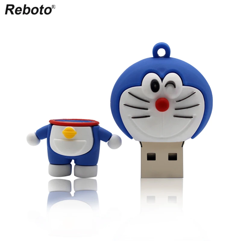 Reboto USB флеш-накопитель 64 ГБ Doraemon флеш-накопитель 4 Гб U диск 8 ГБ Memory Stick 16 ГБ, Флешка 32 Гб мини Cat флешка, подарок 2018