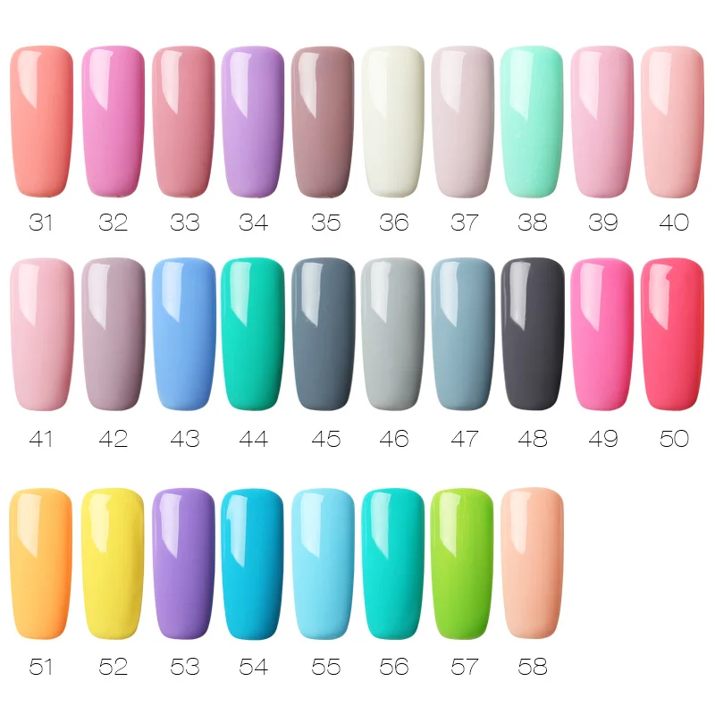 ROSALIND Nail Polish 15ml Gel Nail 31-58 Nails Art Set For Manicure Semi Permanent Soak Off Base Wh