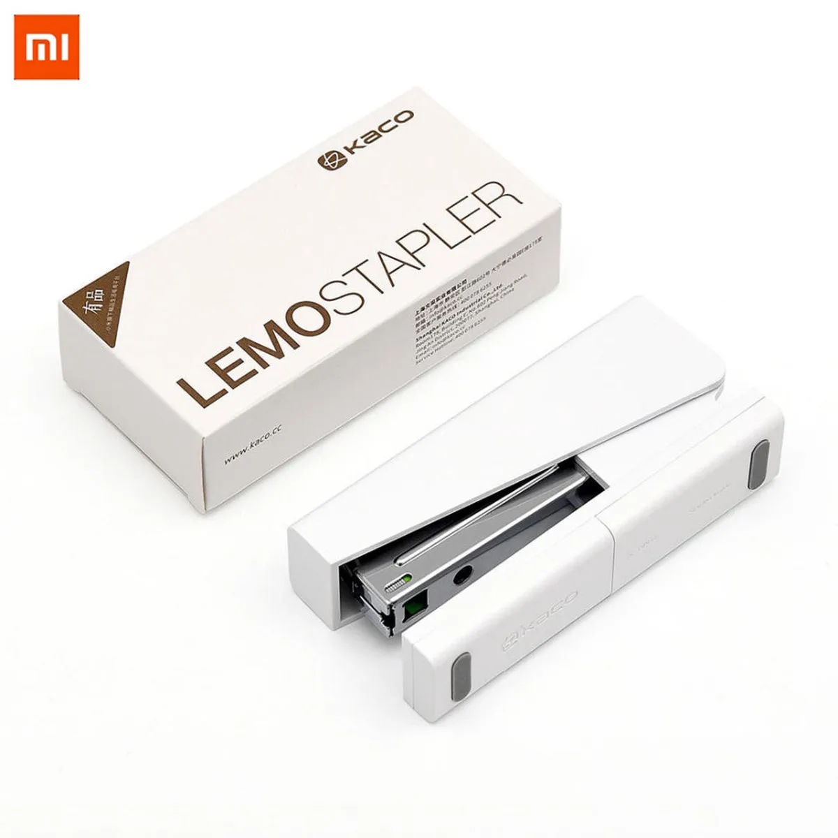 

Xiaomi Mijia Kaco Lemo Stapler 24/6 26/6 With 100pcs Staples For Stationery Office Accessories School Supplies