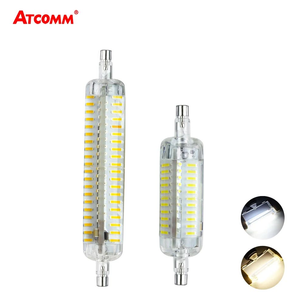 J78 J118 R7S СИД Диодная кукурузная лампа 7 Вт 15 76 152 SMD 4014 Высокий люмен без мерцания