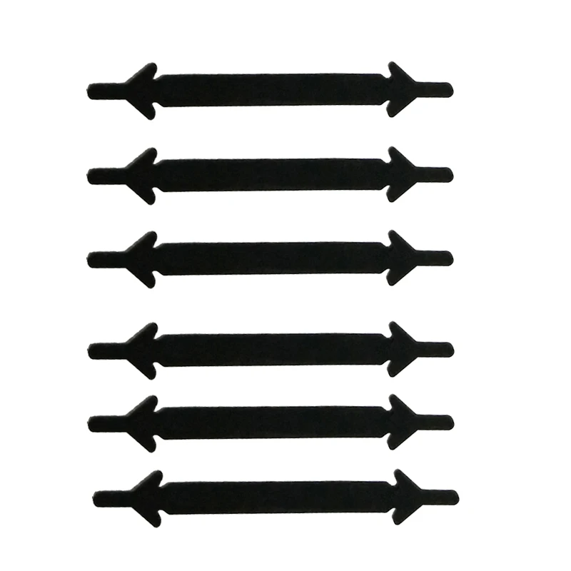 12 шт./компл. завязывание силиконовые шнурки для мужчин и женщин ленивый эластичный легко не галстук шнурки для обуви резиновые шнурки - Цвет: black