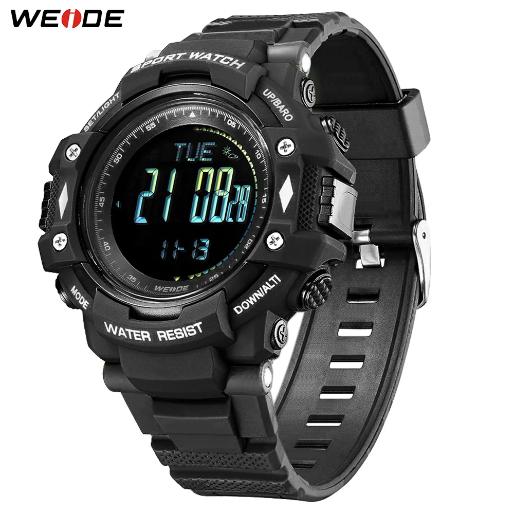 

WEIDE Man Luxury Brand Sports Military PU leather Strap Band Quartz Movement Analog Clock Hours Wrist Watches Relogio Masculino