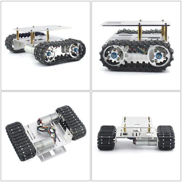 DIY Crawler Robot Chassis Aluminium Alloy Tank Car Chassis Bottom