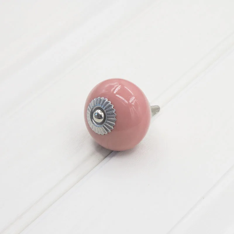 

MEGAIRON Modern Circular Ceramic Round Door Knob Drawer Dresser Wardrobe Cupboard Pull Cabinet Handle Handles With Screws