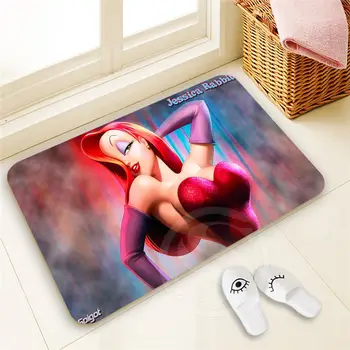 

H-P1045 Custom Who framed Roger rabbit#5 Doormat Home Decor High Quality Pattern Door mat Floor Mat foot pad SQ00806#H01045