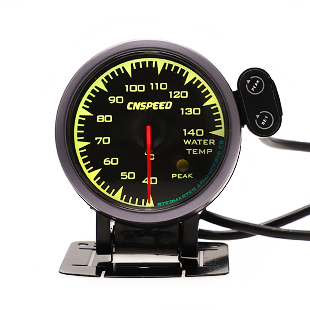 

CNSPEED 7 Colors LED 2.5" 60mm 12V Universal Racing Car Water Temp Temperature Gauge Sensor for Honda Auto Gauge Meter Pod