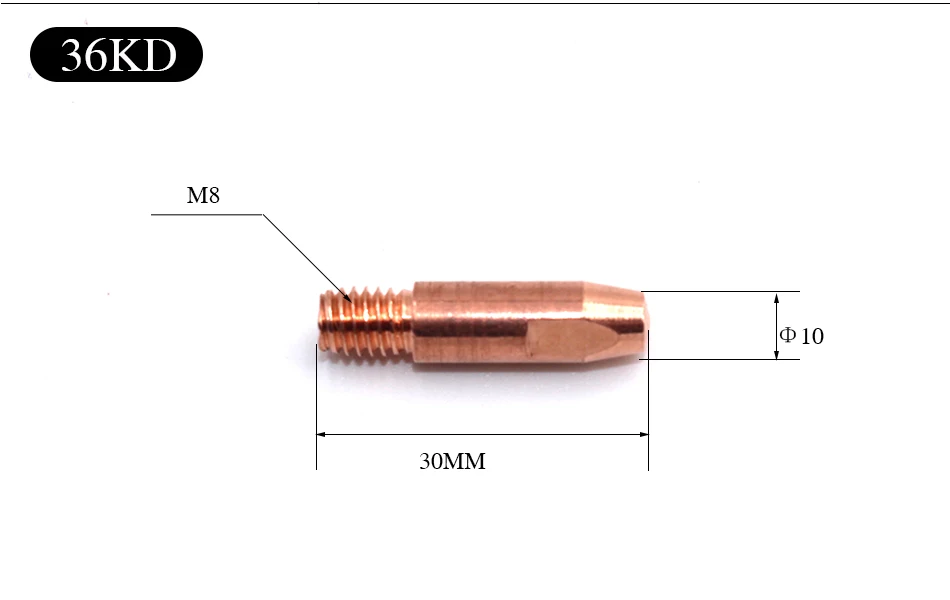 10 шт. Миг Факел Расходные Электрический Совет Binzel МиГ MAG 36KD факел для MIG MAG сварочный аппарат 1 коробка экскаватора иглы