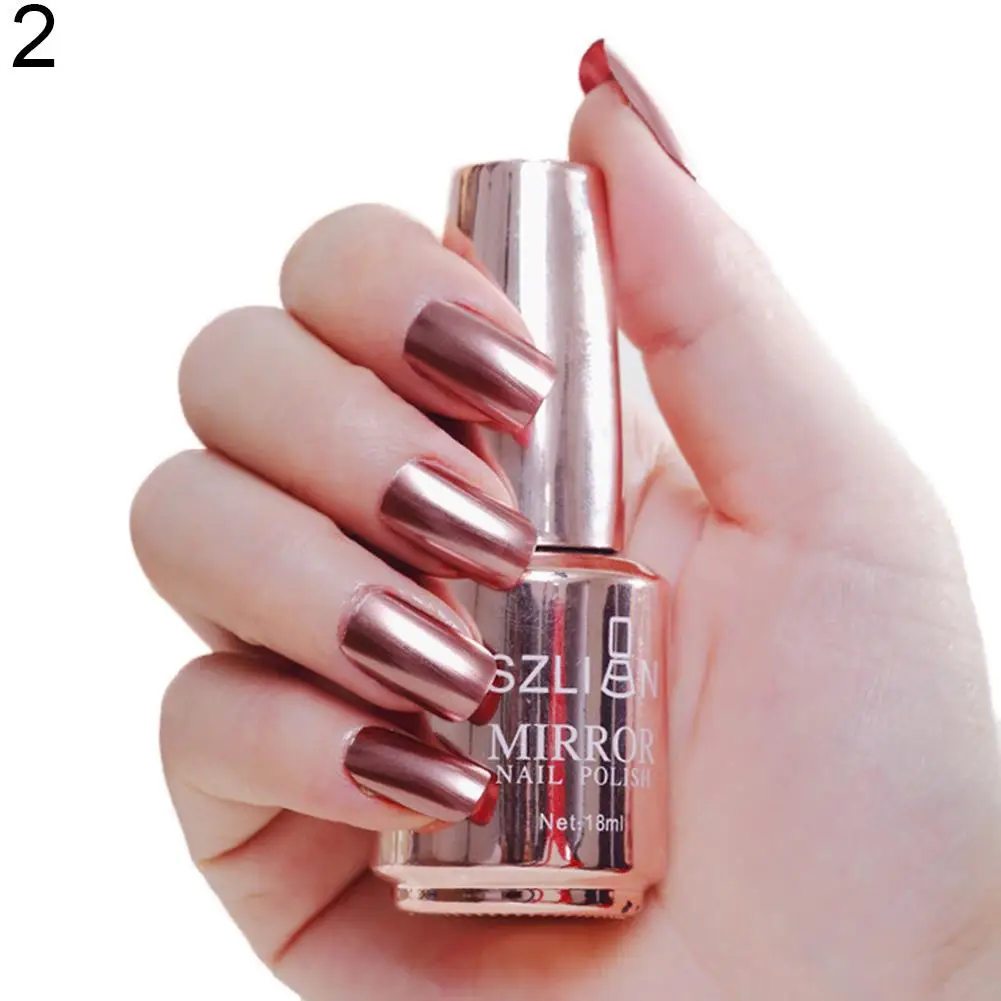 

Metal Nail Polish Mirror Effect New-plated Environmentally-friendly Long-lasting Nail Varnish