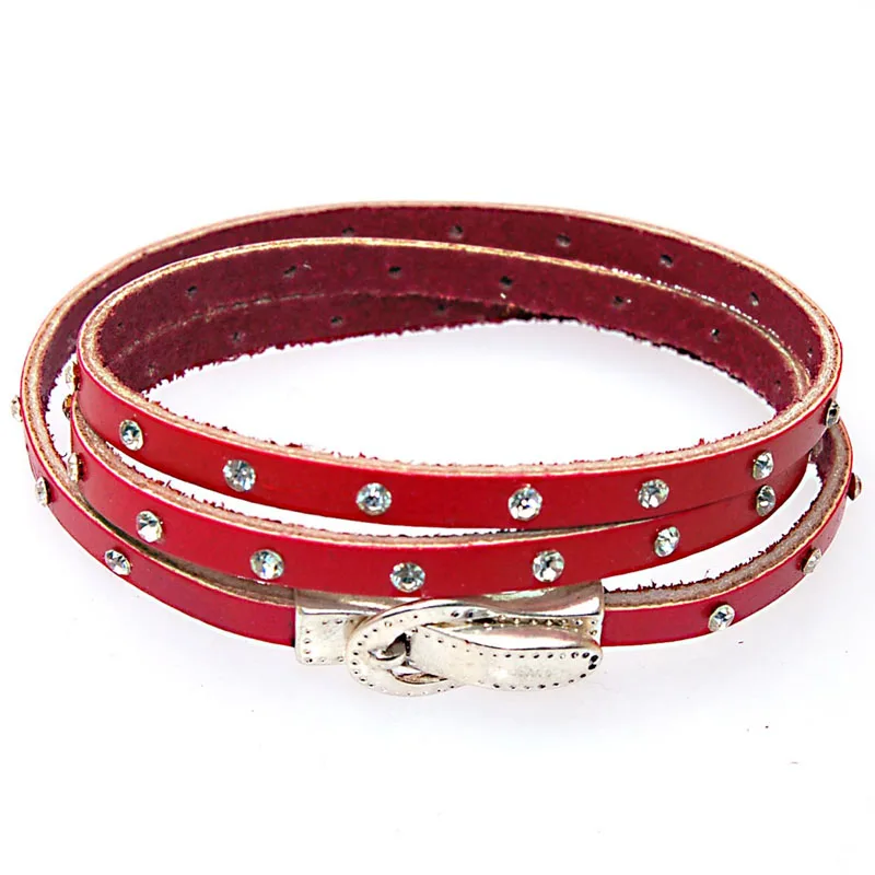 12 шт летний браслет femme богемные кожаные браслеты для женщин браслеты и браслеты подарок на день Святого Валентина - Окраска металла: Red