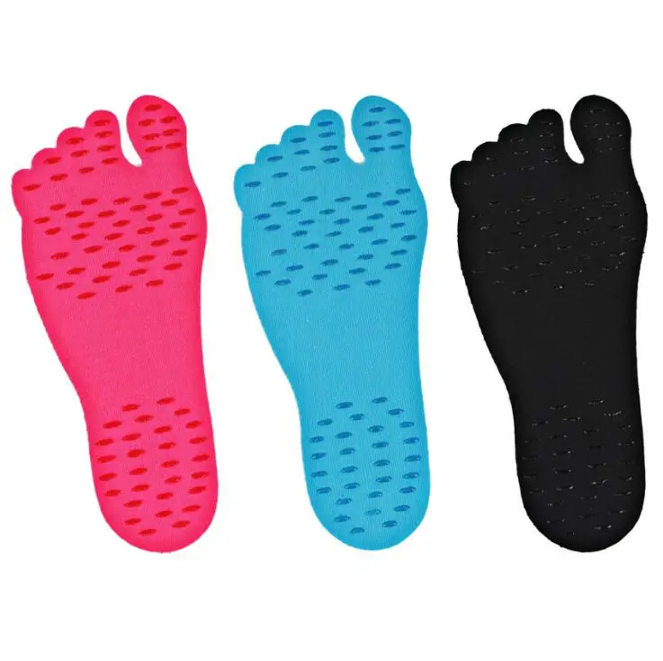 

Beach insoles Feet Protective Women Men Light Weight Soft Adhesive Foot Pads Beach Sole Footholds Feet Sticker Anti Slipper Pads