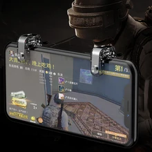 1 пара вспомогательный телефон игры мини аксессуары кнопка огня прозрачный съемный винт фиксированный игровой триггер ручка металл