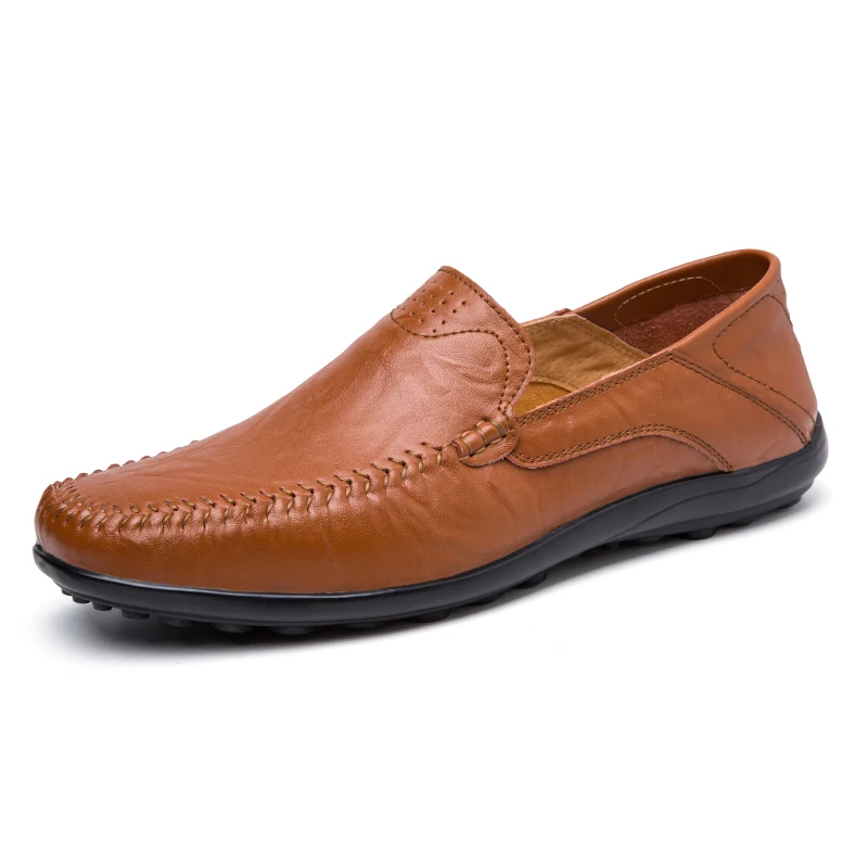 Летняя коллекция от бренда vesonal удобная мужская обувь из натуральной кожи с мягкими отверстиями Лоферы мужские мокасины на плоской подошве повседневная обувь для вождения