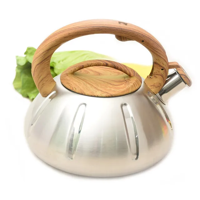 3l 304 Stainless Steel And Nature Wood Burning Water Kettle 3l 304 Stainless Steel And Nature Wood Burning Water Kettle Capacity Gas Stove Bottle Opening