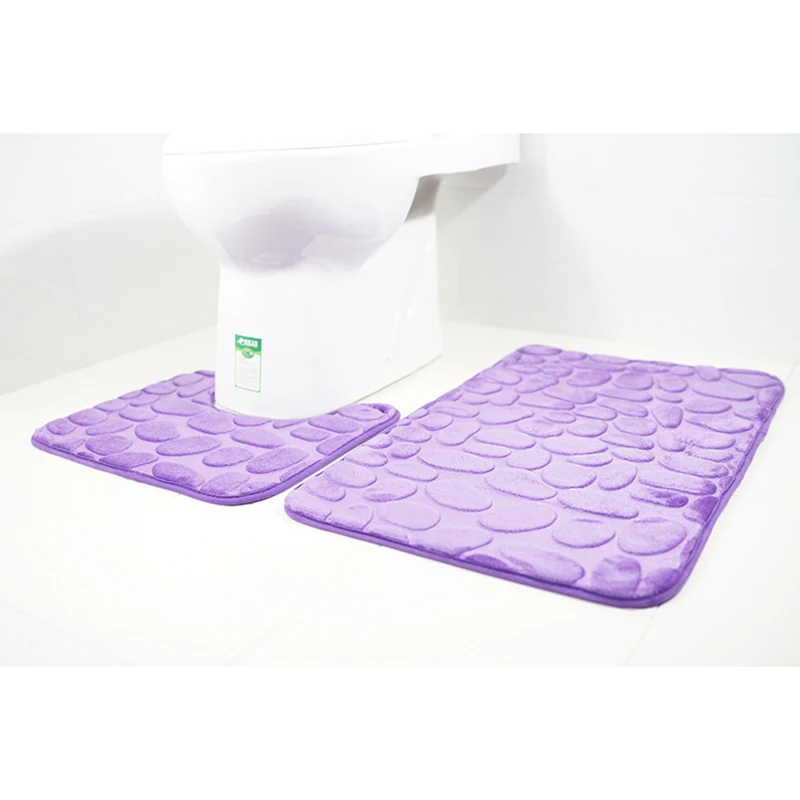 Zeegle 3D камень 2 шт./компл. Ванная комната коврик анти скольжения коврики пены