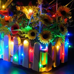 60/150 светодиодов солнечные гирлянды Открытый водонепроницаемый медный провод лампа для Свадебная вечеринка в саду Декор ALI88
