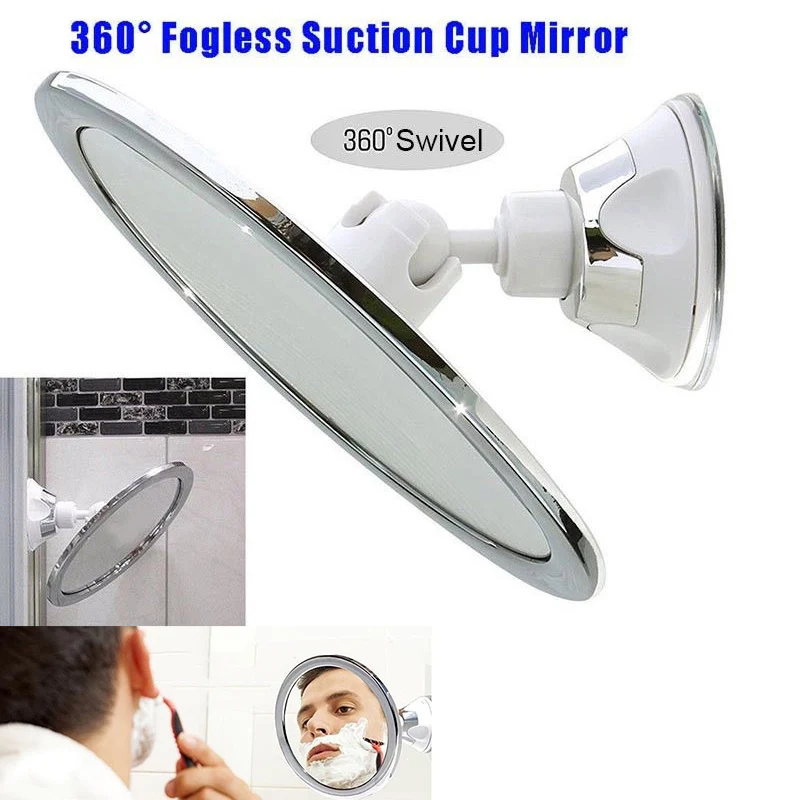 

5X/7X/10X Magnifying Makeup Mirror Suction Cup Practical Men Beard Shaving Mirrors 360 Rotation Showing Face Washing Mirror