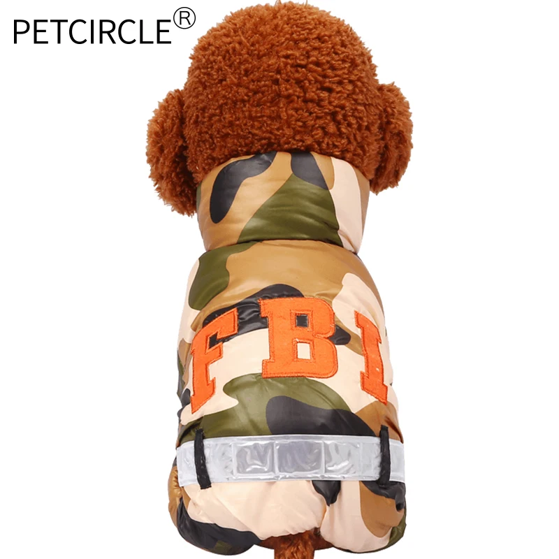 Petcircle Sport FBI warm Dog Coats winter Size XXS L Small And Large