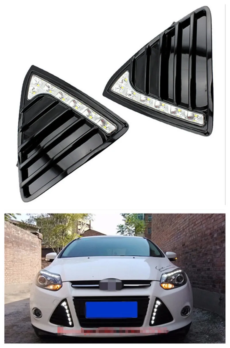 

Car White LED DRL Daytime Running Light Front Bumper Fog Lamp For Ford Focus 3 2012 2013 2014 2015