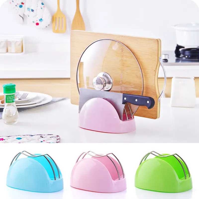 DoreenBeads Multifunction Plastic Pan Rack Pot Cover Holder Non toxic Spoon Rest Rack Stand