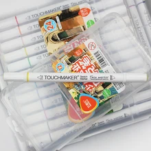 Mokeelo 12/24/36/48 Цвета Twin маркеры для эскизов детей Профессиональный рисунок маркерных ручек для рисования манга дизайн товары для рукоделия