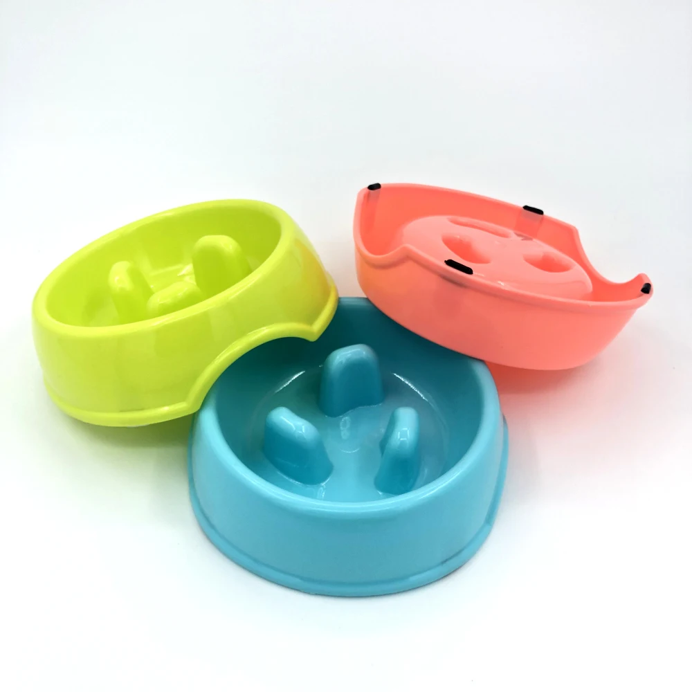 

Pet Dog Feeding Food Bowls Puppy Slow Down Eating Feeder Dish Bowl Prevent Obesity Pet Dogs Supplies Anti-Gulping Eating Dish