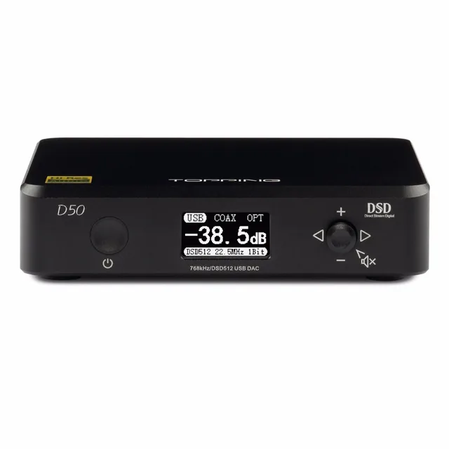 TOPPING D50 MiNi Digital-to-Analog Converter HiFi AUDIO Decoding ES9038Q2M *2 USB DAC XMOS XU208 DSD512 32Bit / 768Khz OPA1612