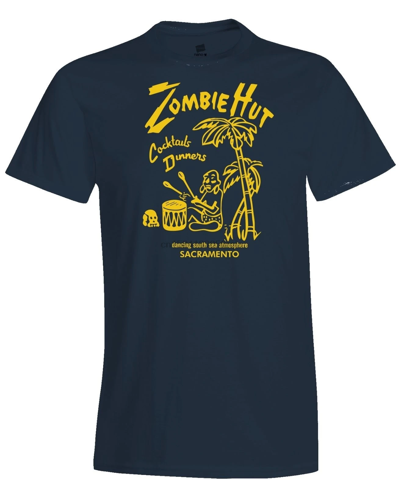 

ZOMBIE HUT TIKI BAR POLYNESIAN RESTAURANT MATCHBOOK ART T-SHIRT 2