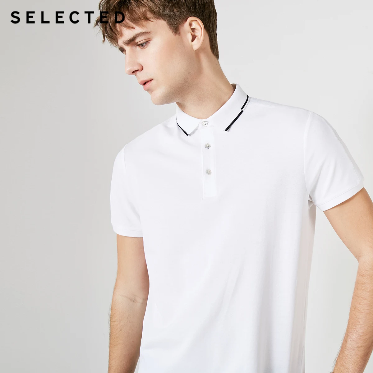 Tanie Wybrane męskie lato w różnych kolorach kołnierzyk z krótkim rękawem Poloshirt S | 419206551