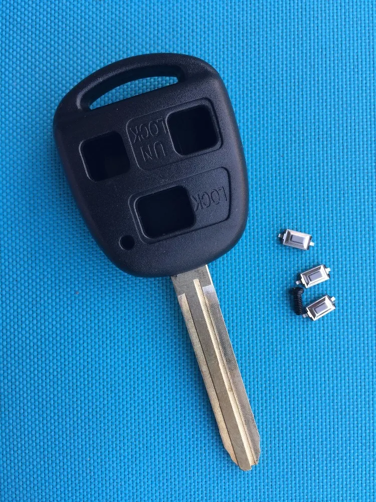 1pcs Replacement Key Shell For Toyota 2/3 Button Remote Case With Uncut